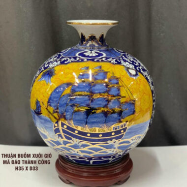 Bình hút tài lộc Bát Tràng BHTL 37