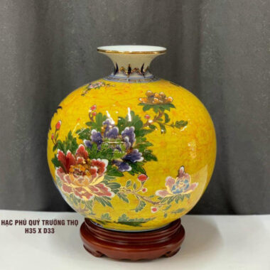 Bình hút tài lộc Bát Tràng BHTL 42