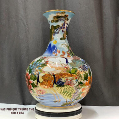 Bình hút tài lộc Bát Tràng BHTL 43