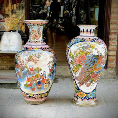 Bình hút tài lộc Bát Tràng dân gian