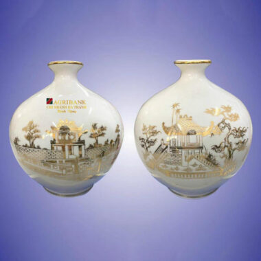 Bình Hút Tài lộc Bát Tràng in logo Agribank