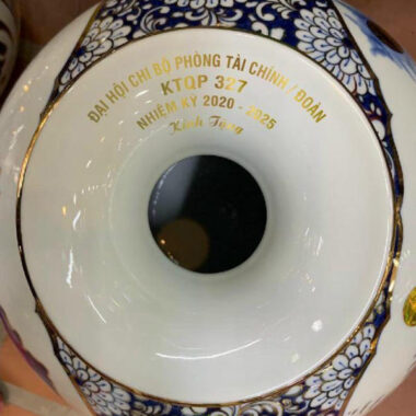 Bình hút tài lộc Bát Tràng KTQP