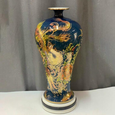 Bình hút tài lộc Bát Tràng phượng hoàng 2