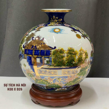 Bình hút tài lộc Bát Tràng Sự tích Hà Nội xưa