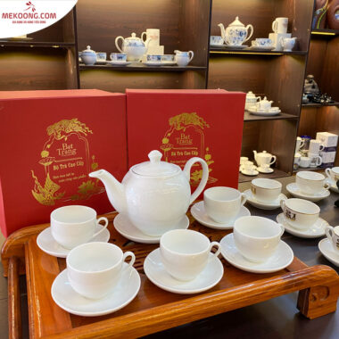 Bộ ấm trà bát tràng trơn_4667