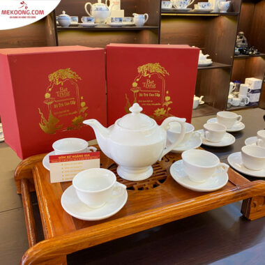 Bộ ấm trà bát tràng trơn_4711