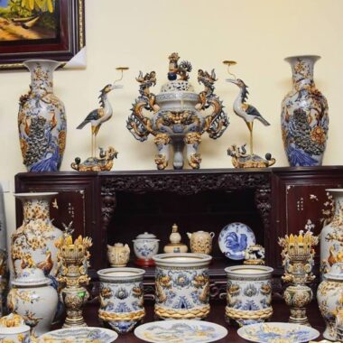 Bộ đồ thờ ngũ sự e329