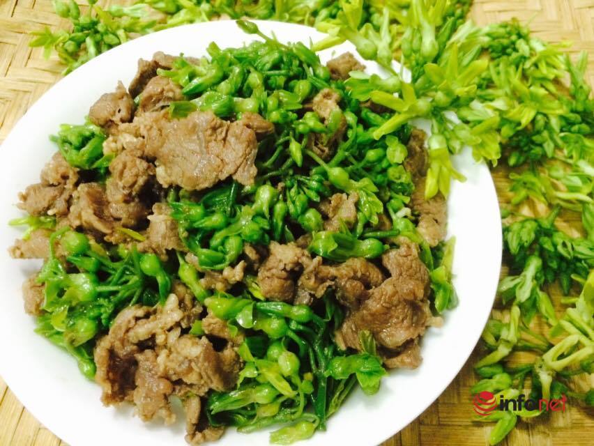 Cách làm thịt bò xào hoa thiên lý