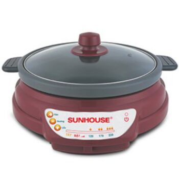 Lẩu điện Sunhouse SH535L 3.5 lít Màu Đỏ MK