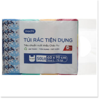 Lô túi rác màu tiện dụng Soji 4 x 50L TDRMK9 inochi