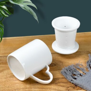 Ly bát tràng kèm lọc trà LT10