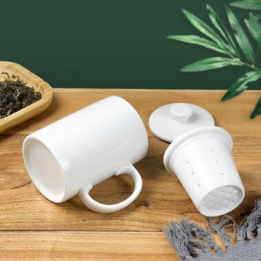 Ly bát tràng kèm lọc trà LT12