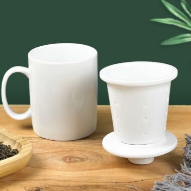 Ly bát tràng kèm lọc trà LT14