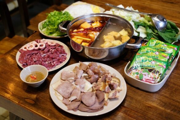 Nguyên liệu nấu lẩu bò dúng dấm
