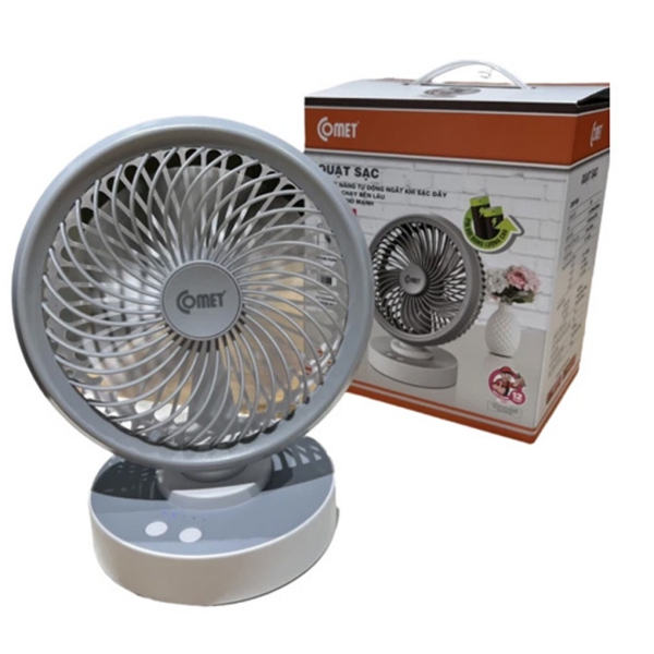quat sac comet crf1506 6w 11 mekoong Quạt Sạc COMET CRF1406 6W