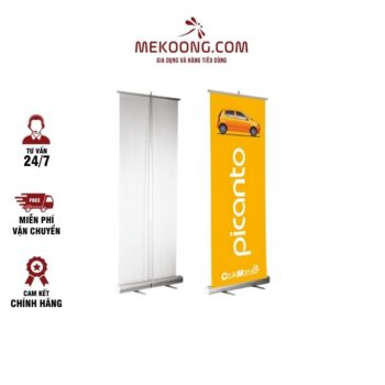 Standee giá cuốn nhựa tốt 60×160