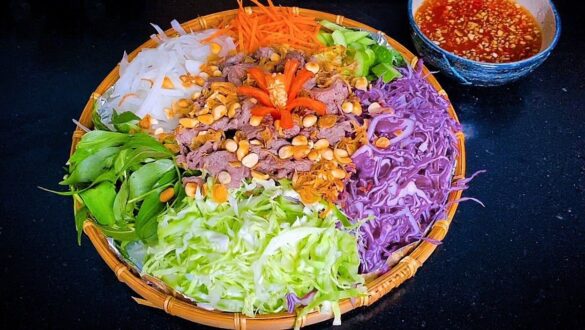 Giới thiệu về món gỏi bắp bò ngũ sắc