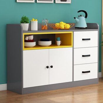 Tủ đựng đồ nhà bếp bằng gỗ kiểu dáng hiện đại GHS-51390 Mk