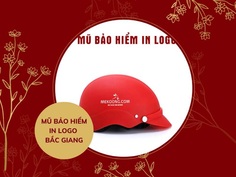 Mũ bảo hiểm in logo Bắc Giang