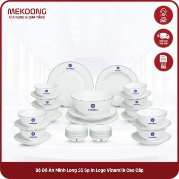 Bộ Đồ Ăn Minh Long 35 Sp In Logo Vinamilk Cao Cấp