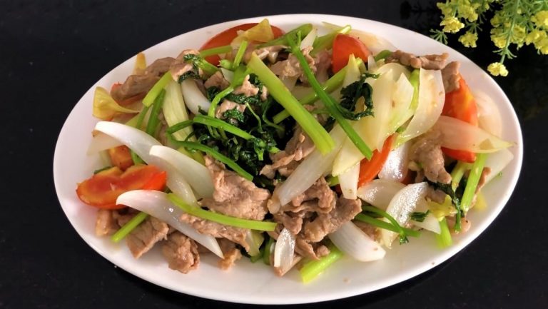 Giới thiệu món thịt bò xào cần tây
