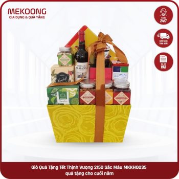 Giỏ Quà Tặng Tết Thịnh Vượng 2150 Sắc Màu MKKH0035 quà tặng cho cuối năm