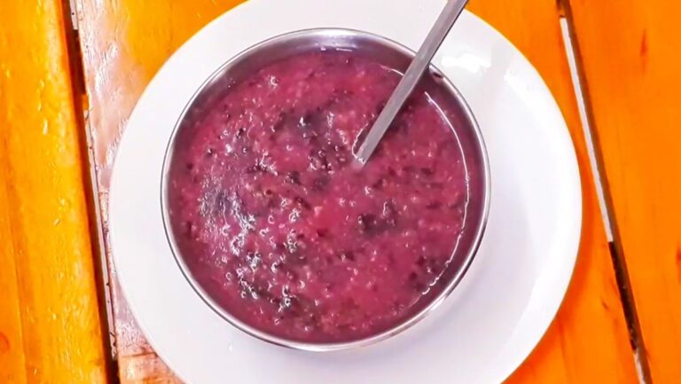 Giới thiệu về món cháo thịt bò rau dền