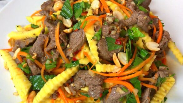 Giới thiệu về món gỏi bắp bò xoài xanh