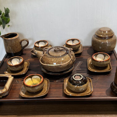 Ấm chén Bát Tràng Men Hỏa Biến t43