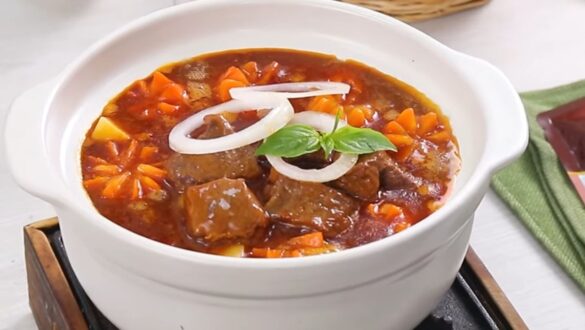 giới thiệu về cách nấu bò sốt vang
