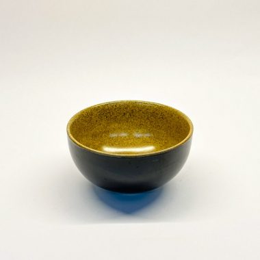 Chén nhà hàng gốm bát tràng men hỏa biến nâu đất-090