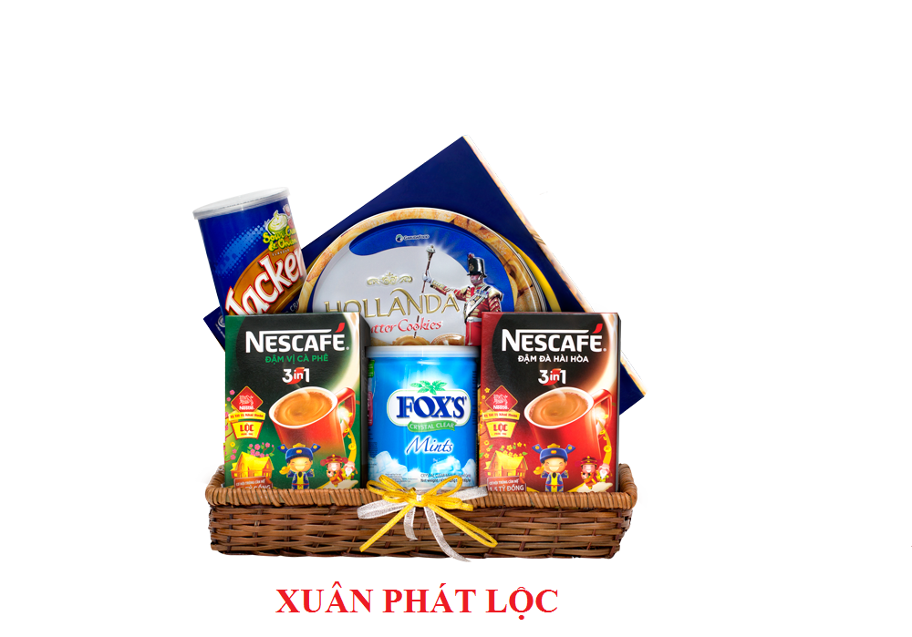 Giỏ Quà Tết Xuân Phát Lộc MKNV0003 quà tặng cho cuối năm