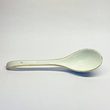 Muỗng lớn nhà hàng gốm bát tràng bộc đồng-139