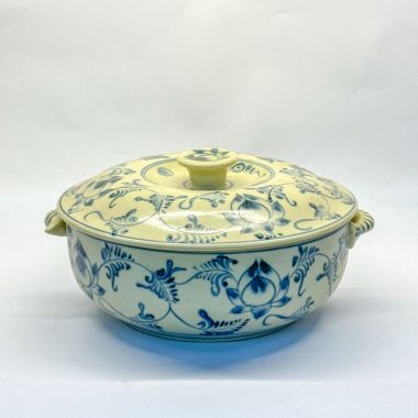 Tô hoa văn cóp nắp nhà hàng gốm bát tràng -248