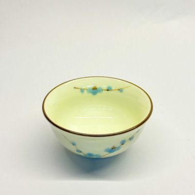 Tô nhà hàng gốm bát tràng họa tiết hoa mai xanh-167