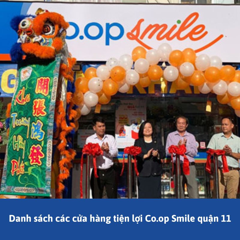 Danh sách các cửa hàng tiện lợi Co.op Smile quận 11