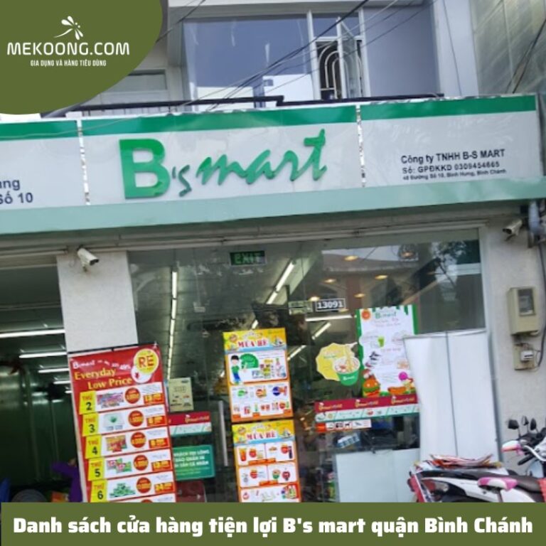 Danh sách cửa hàng tiện lợi B's mart quận Bình Chánh