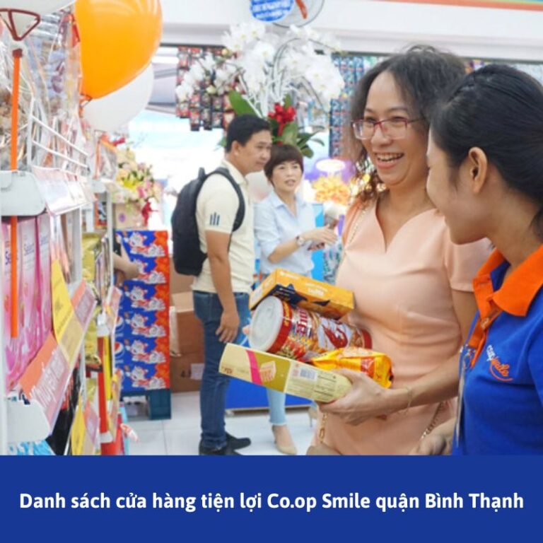 Danh sách cửa hàng tiện lợi Co.op Smile quận Bình Thạnh