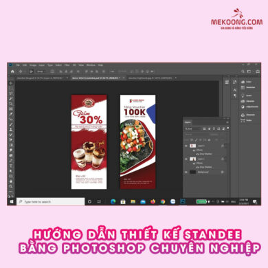 thiết kế standee bằng photoshop