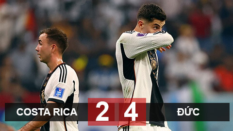 Kết quả Highlights Costa Rica vs Đức World Cup 2022
