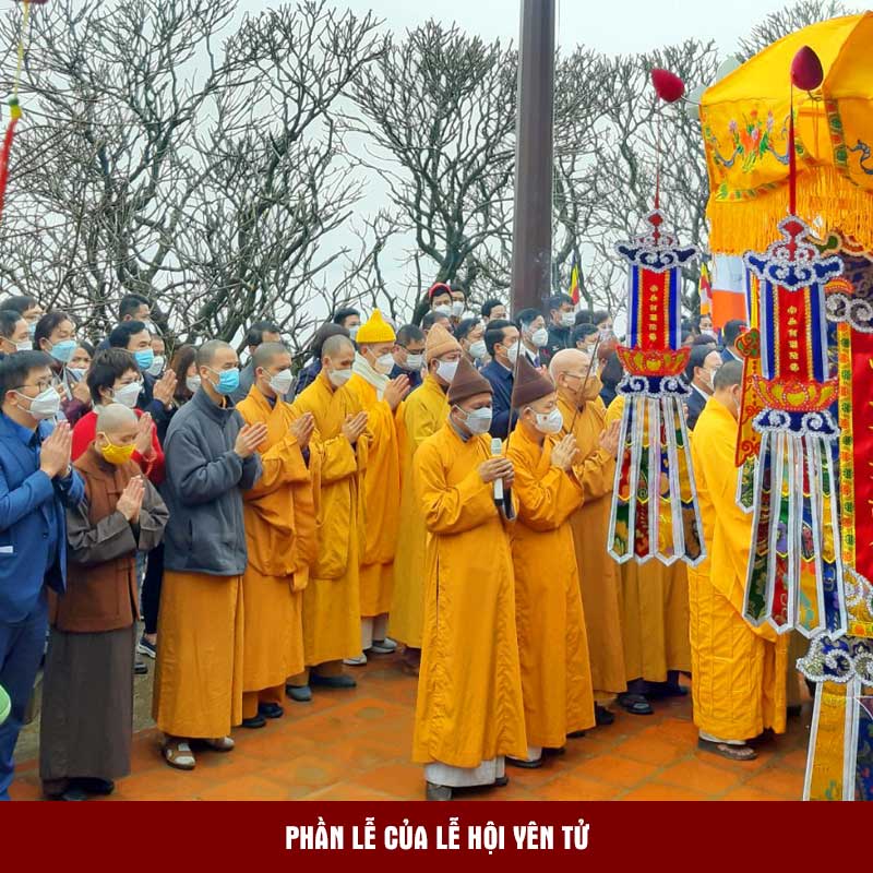 Phần lễ của lễ hội Yên Tử