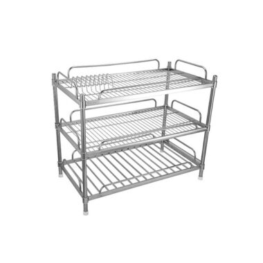 Kệ inox 3 tầng 304 để chén dĩa bát