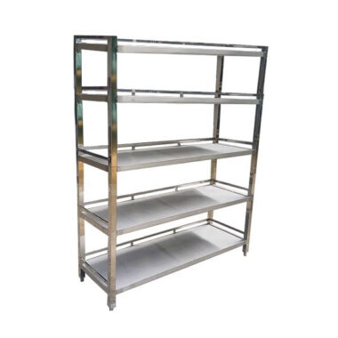Kệ Inox 5 Tầng giá phẳng để dụng cụ nhà bếp