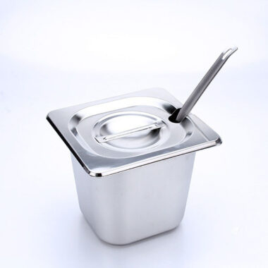 Khay Inox Đựng Thạch Topping Đựng Thực Phẩm Vuông GN