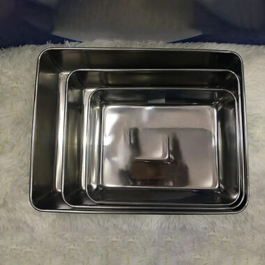 Khay inox vuông xịn h157