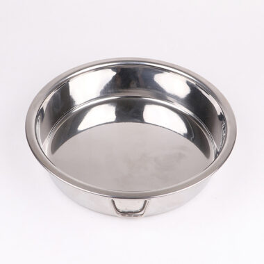 Khay tròn đựng thức ăn hoặc làm bánh inox 304