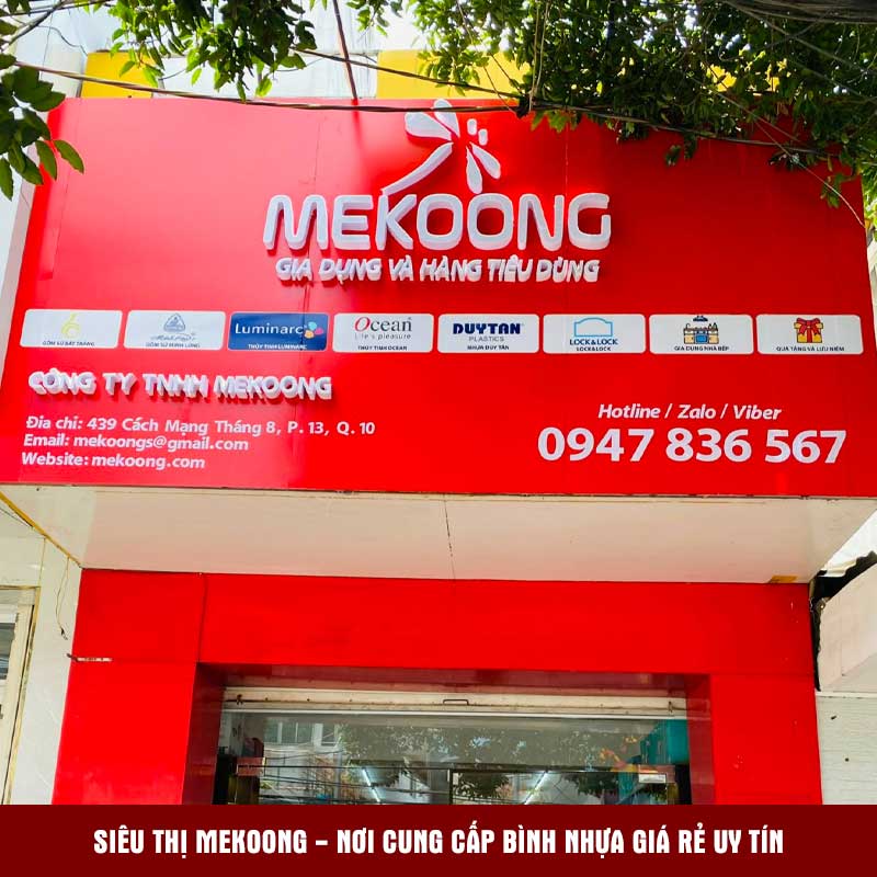 Siêu thị Mekoong - nơi cung cấp bình nhựa giá rẻ uy tín