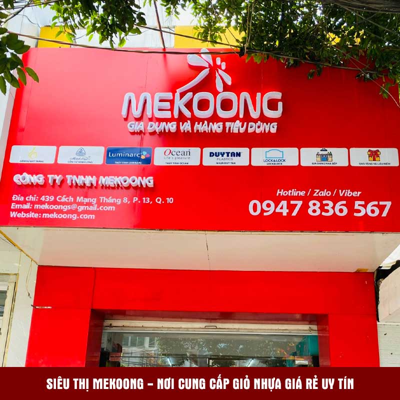 Siêu thị Mekoong - nơi cung cấp giỏ nhựa giá rẻ uy tín