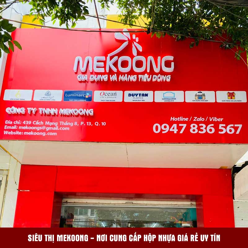 Siêu thị Mekoong - nơi cung cấp hộp nhựa giá rẻ uy tín