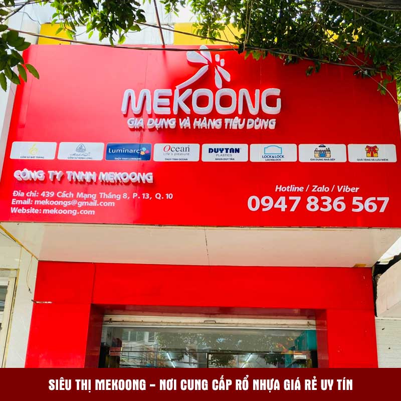 Siêu thị Mekoong - nơi cung cấp rổ nhựa giá rẻ uy tín